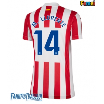 Atletico Madrid Marcos Llorente #14 Tricou Fotbal Replică 2025-26 Femei Acasa
